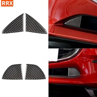 Real Carbon Fiber Sticker   For Mazda3 Mazda 3 Axela BN BM 2014-2018 Car Accessories Carbon Fiber Front Grille Grill Bumper Lip Air Fence Net Cover Sticker