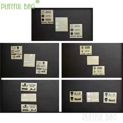 Playful bag CS Ejection Port Metal Sticker Decorative CS Metal Stickers Gel ball gun m4 SCAR 416 ak7