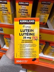 預訂❗️加拿大🇨🇦空運直送 Kirkland Lutein 25mg w/Zeaxanthin 強效葉黃素 最強護眼維他命- 200 tablets