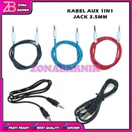 [ZB] KABEL CABLE AUX MUSIK PANJANG 100CM 1 M HP MOBIL SPEAKER ANDROID SAMSUNG