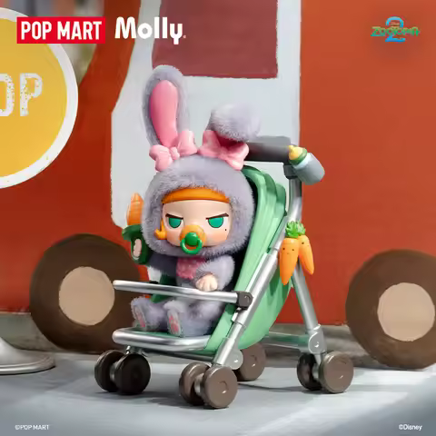 Genuine POPMART MOLLY: Zootopia Co-branded Series of figurines blind Boxes and movie-related gifts T
