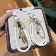 [WillBeRedS] 1Pcs Kawaii Anime Keychain Accessories Ins Korea Y2K Cute Bear Phone Pendant For Phone 