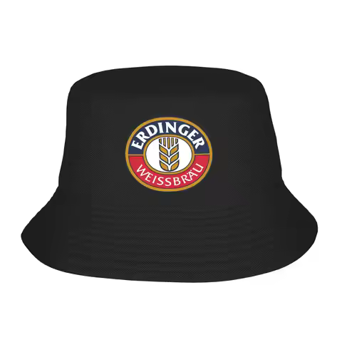 Germany Erdinger Weissbier Beer Bucket Hat Summer Funny Fisherman Hats For Unisex Soft Fold Fishing 