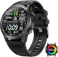 Military Smart Watches for Men with Bluetooth Call 1.43" AMOLED Always On Display Rugged Outdoor Tactical Smartwatch with Heart Rate Blood Pressure Sleep Monitor Sports Fitness Watch for Android iOS