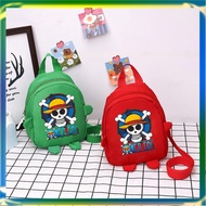 SM One Piece Logo Mini Backpack Unisex Fashion Kids School Bag 28 A4