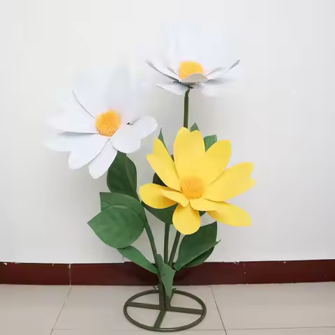 New 45cm Artificial Daisy EVA DIY Simulation Daisy Giant Welcome Flower Background Wall Decoration