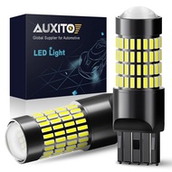 AUXITO 2PCS 7443 7441 7440 W21W LED Brake Light Bulb 14V 2800LM 6000K 102SMD 4014 for Reverse Lights