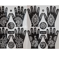 Special - 4pcs Hand HENNA Stickers/HENNA Prints