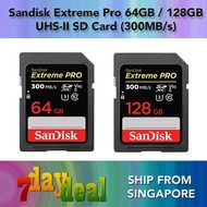 Sandisk Extreme Pro SD 64GB / 128GB Memory Card (300MB/s) - HIGH SPEED UHS-II V90 SDXC