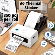 350pcs Roll Thermal Sticker A6 Paper Roll Fold Stack Airway Bill Sticker Thermal Label AWB Consignment Note 订单打印纸 TS01