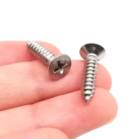 M1 M1.2 M1.4 M1.7 M2 M2.6 M3 M3.5 M4 M5 M6 Cross Phillips Flat Countersunk Head Self-tapping Wood Sc