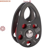 IMSSUG Bearing Pulley, Fixed Side Plates Teardrop Shape Single Pulley,  Roller Bearing Gray and Red 