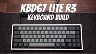 搬倉清貨價～(全新原箱) KBDFans (KBD67 Lite R3) Mechanical Keyboard DIY Kit～鍵盤連鍵帽全套～白色