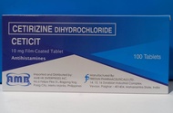 CETIRIZINE 10 MG TABLET by 100's tablet  CETICIT ANTI-HISTAMINE