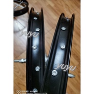 ♞Size 12,14,16,18,20  rim set for BMX KIDS FOLDING bike  double thread rear hub steel rim set