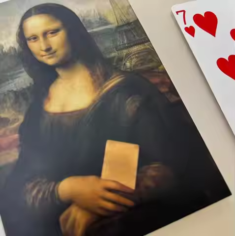 Mona Lisa's Prediction Close-up Magic Tricks The Chosen Card Appearing Card Prediction Magia Illusio