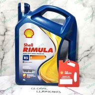 Shell Rimula R5e/ R5 E 10W-40 4 Liter (Oli Mesin Diesel Synthetic)