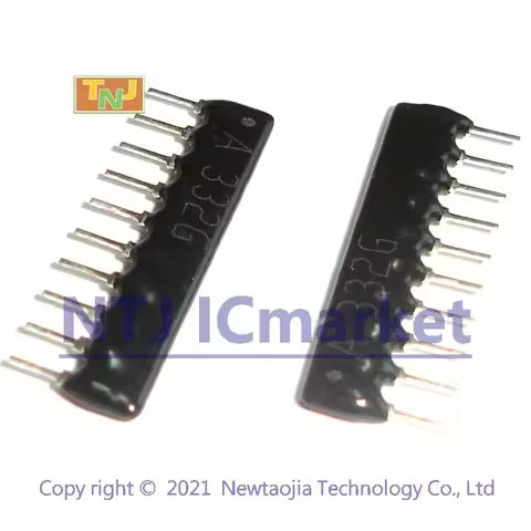 50 Pcs 10 Pin 9 Commoned Resistor Network Array A10- A , 330 330G 331 331G 332 332G 333 333G 471 471