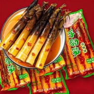 มาใหม่ หน่อไม้ดองพริกจีน 400g. หน่อไม้หม่าล่า หน่อไม่จีน แกะเปลือก พร้อมทาน กรอบ อร่อย มีรสเผ็ดน้อย 