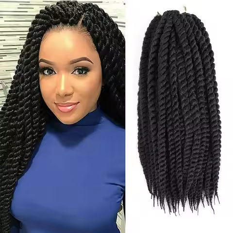 Havana Twist Crochet Hair 6 Packs Synthetic Crochet Braids Senegalese Twist crochet Hair Jumbo Havan