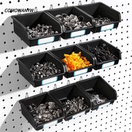 COMOWANYW Pegboard Hooks, PP Pegboard Bins, Pegboard Box
