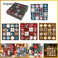 [Gepnoo] 36 X Christmas Baubles, Ornaments, Christmas Balls, Decoration, Hanging Christmas Baubles f