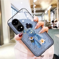 DMY fashion case huawei P50 P30 lite nova 4e P20 P10 P40 pro mate 20X 20 30 10 pro 9 40 30 50 pro Tempered glass cover