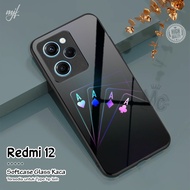 Softcase Glass Kaca Redmi 12 Master Case Casing Silikon Hp Redmi 12 12C A1 A2 Note 12 Pro 5G MCL473
