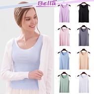 SACHI Women Singlet Camisole Inner Tank Shirt Casual Plain Top Plus Size Undershirt Baju Perempuan