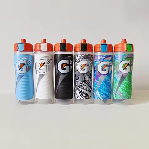 Gatorade GX Sport Water Bottle Plastic Squeezable Cup ex Fitn Drinking Bottle 80mL-900mL Capaci for 