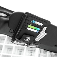 1PC Car Accessories Auto Sun Visor Glasses Storage Holder Card Clip For Toyota Highlander Land Cruiser Prado Sequoia Reiz Camry E'Z Corolla Alphard