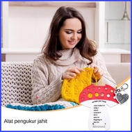 Knitting Needle Sizer Tool Compact Crochet Gadgets Needle Gauge for Sewing for Men Women Girls Youth