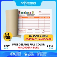 Custom Toy Store Notes/Toy Store Standard Sizes 1/4 Folio 1 Ply and 2 Ply