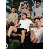 GTAL Spliced Quick‑dry Stretchy Crew‑neck Sports T‑Shirt
