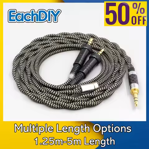 2 Core 2.8mm Litz OFC Earphone Shield Braided Sleeve Cable For Sony MDR-Z1R MDR-Z7 MDR-Z7M2 With Scr