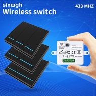 Wireless remote control switch, 2026 lamp switch modification switch, 1Gang 2Gang 3Gang button