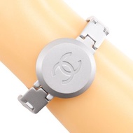 【日本直送】香奈兒 CHANEL 經典雙C標誌 手鍊 99P 金屬製 銀色 約 23.5 克 女仕款【二手】