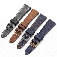 Quick Release Denim Watch Strap Canvas seik Watch Strap 18MM 19MM 20MM 22MM Men's Watch Strap Access