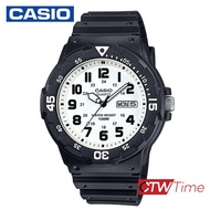 Casio Standard นาฬิกาข้อมือผู้ชาย สายเรซิ่น รุ่น MRW-200H-7BVDF - สีดำ/ขาว