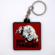Iron Maiden Maider Rubber Keychain Straight Cover