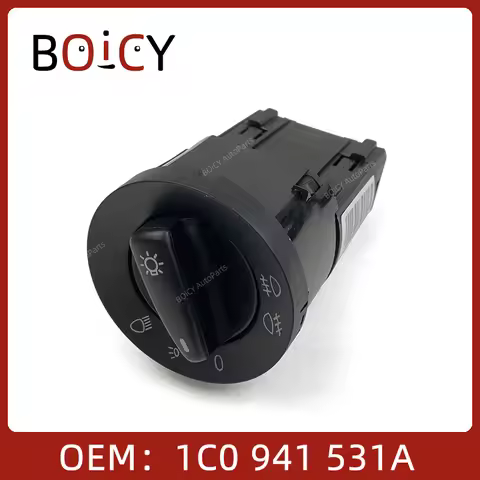 BOICY Headlight Head Fog Parking Light Switch Control Fit For Golf 4 Bora MK4 Passat B5 Polo Beetle 
