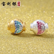 Pure Silver String Rope Rhinestone Jewelry Hard Austrian Silver Fish Fortune Bead Accessories Braide