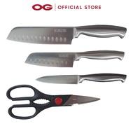 Kukeri 4-pc Knife & Scissors Set