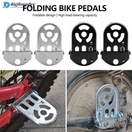 DGF  1Pair Anti-slip Folding Bike Rear Foot Peg Safety Passenger Foot Support Bicycle Backseat Pedal