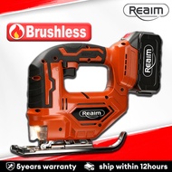REAIM Cordless Jig Saw Machine Curve Saw Electric Saw for Wood Miter Saw Pure Copper Motor