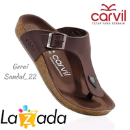 PROMO!! SANDAL CARVIL PRIA KULIT TRENDI 2022 /sandal kulit  pria dewasa /sandal cowok terbaru /sanda