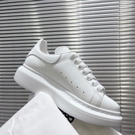 Alexander McQueen Black Sneakers with White Tread
