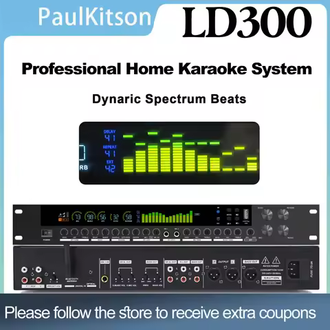 Paulkitson LD300 Karaoke Effects Processor Professional Audio Home Speaker Management System DSP Rev