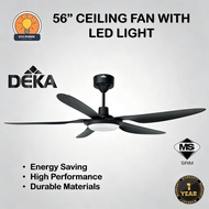 DEKA KRONOS F5DCL PRO 56" Ceiling Fan with LED Light DC Motor 20 Speed 3-Color SIRIM Approved