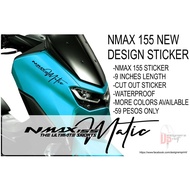 ♞,♘Nmax Decals, Nmax Sticker (Matic) - 9 inches Length, For V1&V2, Waterproof Sticker, Designers Pr